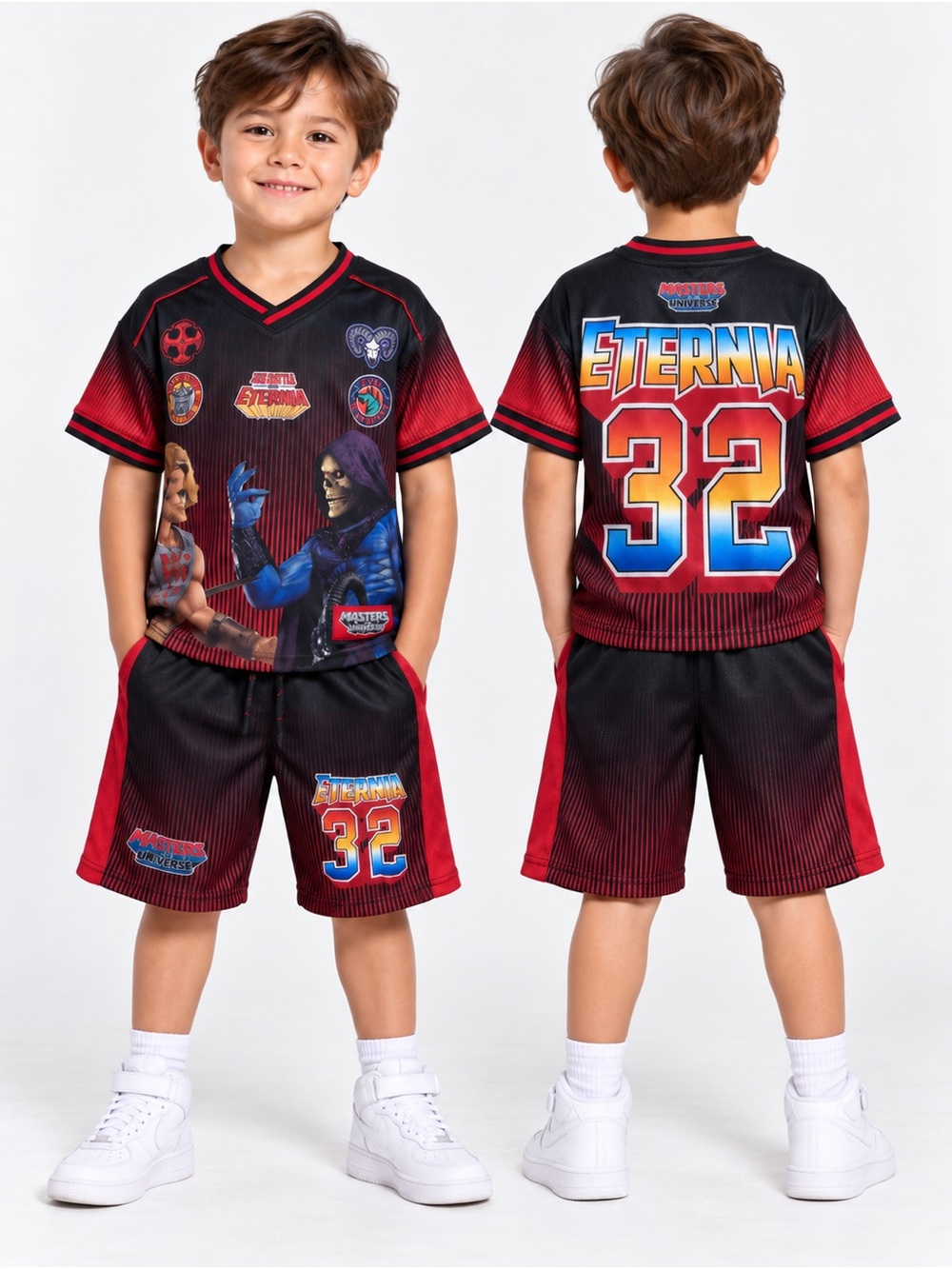 NWT Masters of the Universe Boys XS 4/5 He-Man Skeletor 2PC Outfit Set